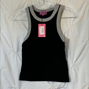Black and Gray Tank Top by Edikted-Size XS